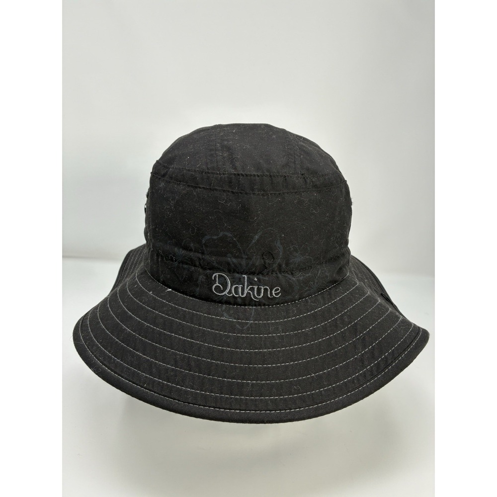 Dakine Black Wide Brim Sun‎ Hat - Adjustable Drawcord - One Size